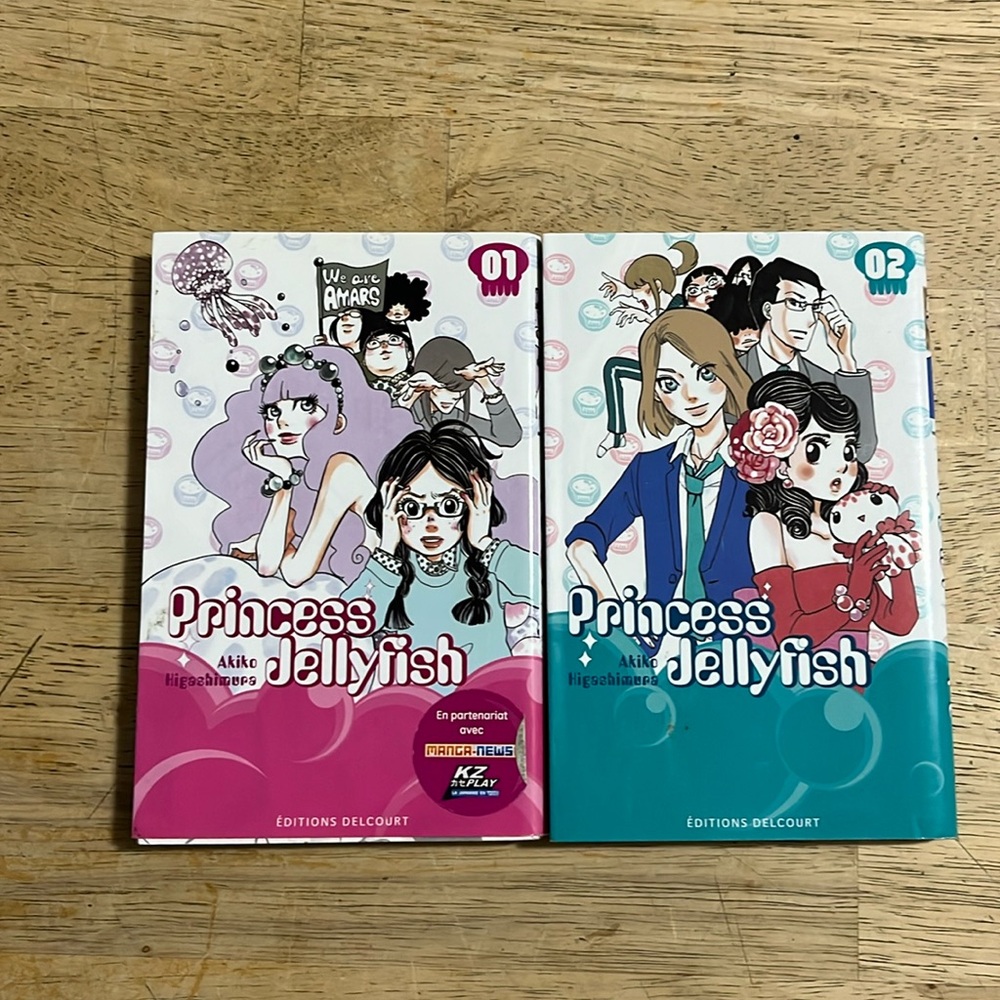 Princess Jellyfish by Akiko Higashimura Manga French Bundle of Two Books